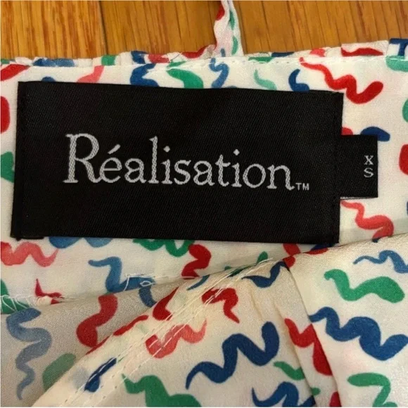 Realisation Par THE ANA Camisole in White Squiggle, size XS - Picture 13 of 15